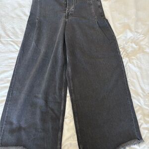 We The Free Old West Slouchy Black Wide-Leg Jeans